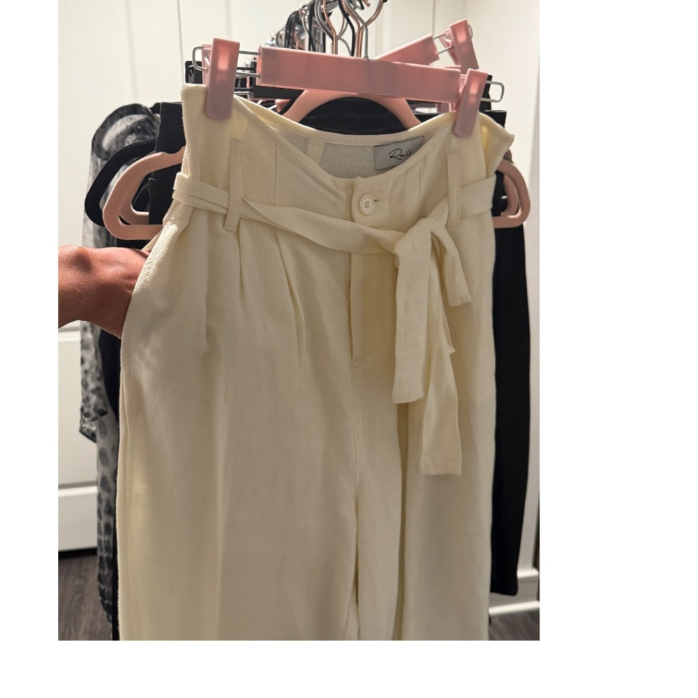 Rails - Jess Linen Pant W/Pockets & Buttons - Cre… - image 7